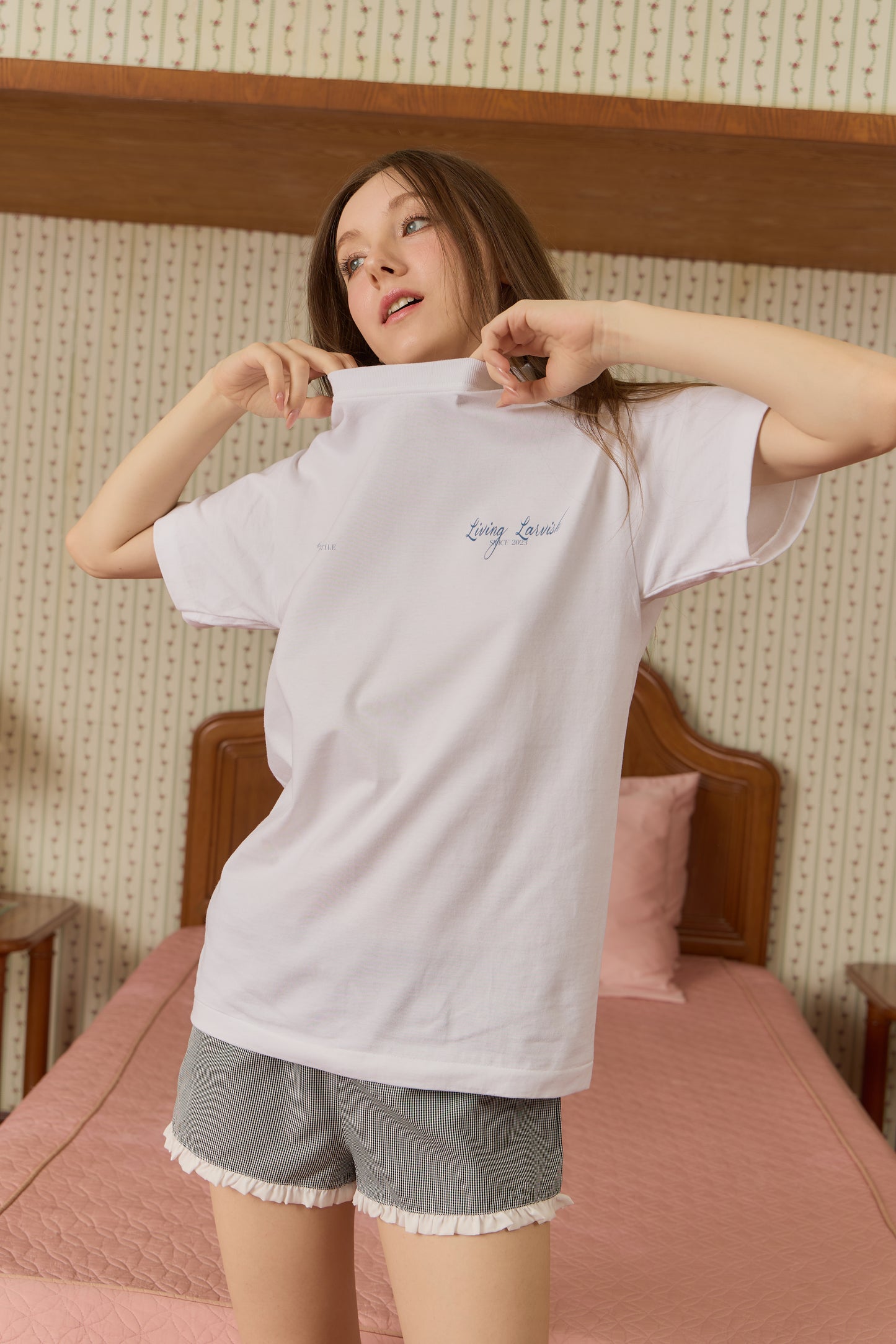 cotton crew neck blue core