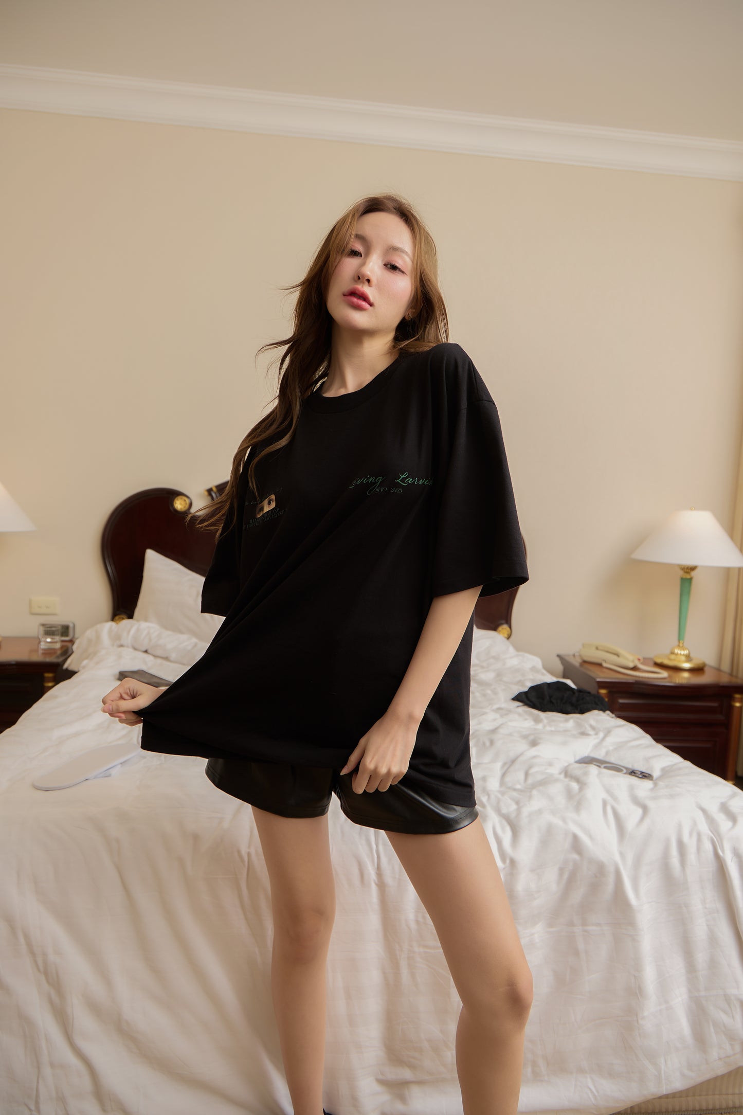 cotton crew neck green core